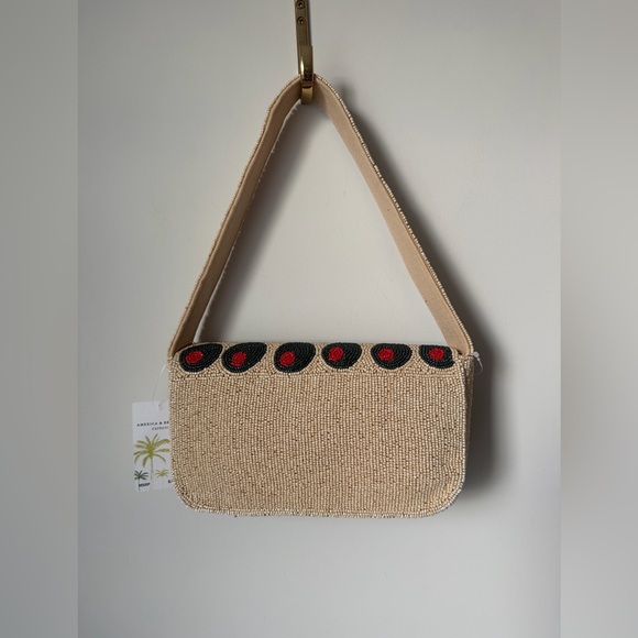 Viral beaded olive shoulder bag - Picture 4 of 4